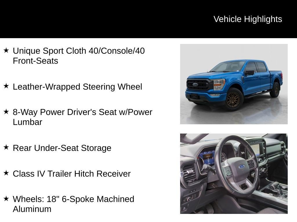 Certified 2021 Ford F150 XLT w/ Equipment Group 301A Mid image 31