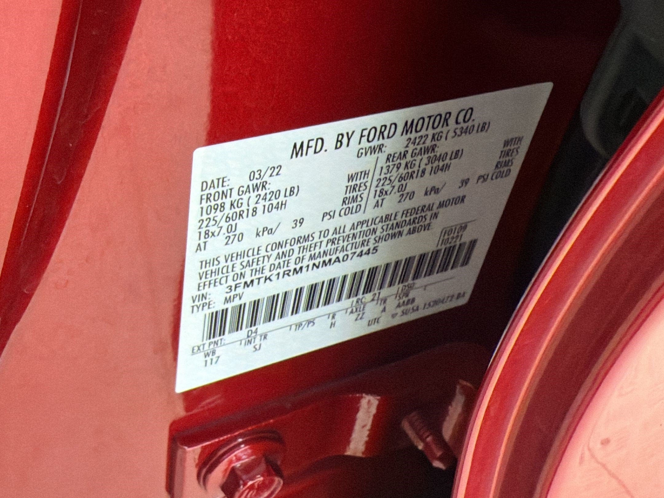Certified 2022 Ford Mustang Mach-E Select w/ Comfort/Technology Package RWD image 24