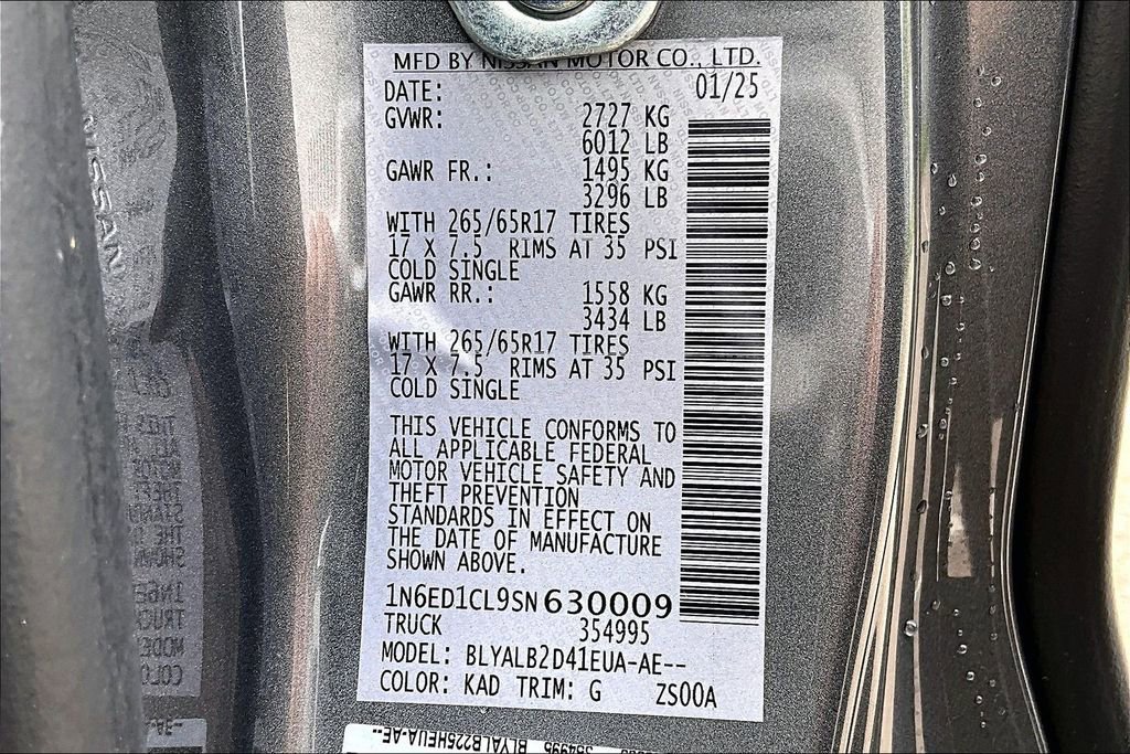 Used 2025 Nissan Frontier SV RWD image 35
