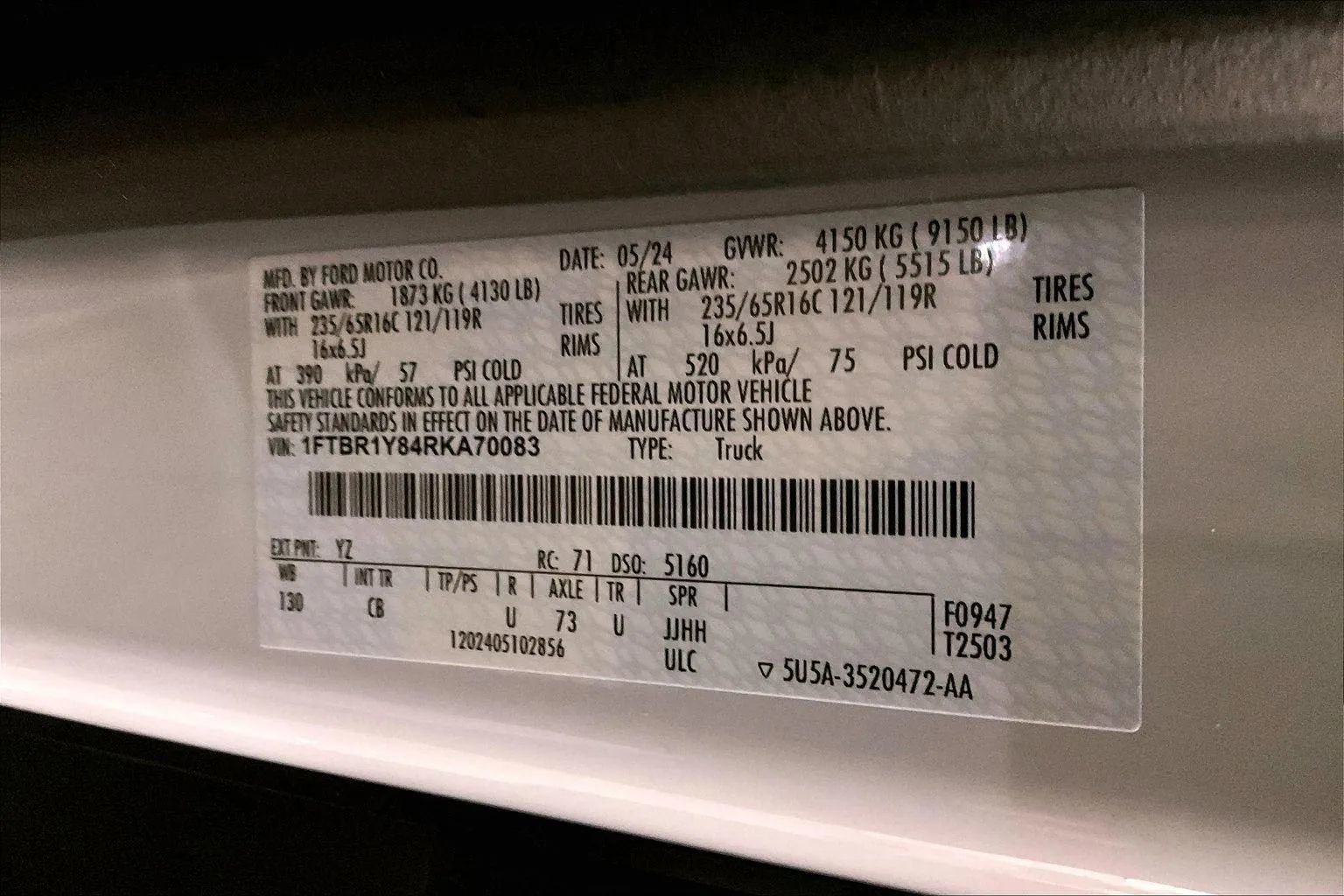 Certified 2024 Ford Transit 250 Low Roof w/ Exterior Upgrade Package image 30