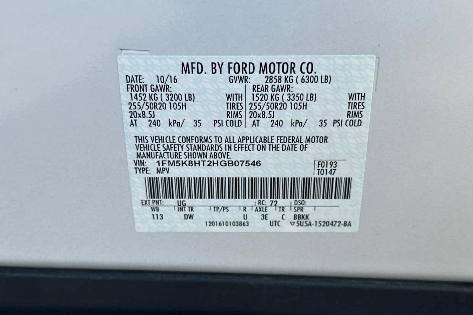 Certified 2017 Ford Explorer Platinum AWD/4WD image 31