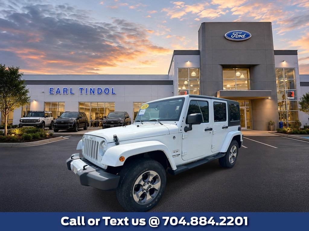 Used 2018 Jeep Wrangler Unlimited Sahara w/ Connectivity Group AWD/4WD image 1