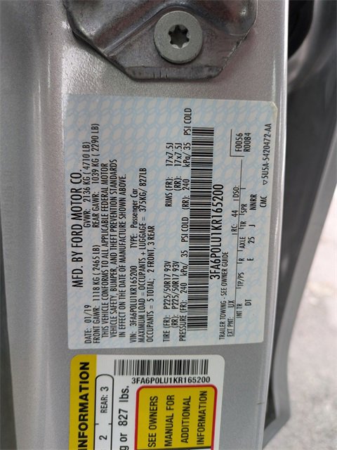 Certified 2019 Ford Fusion SE image 25