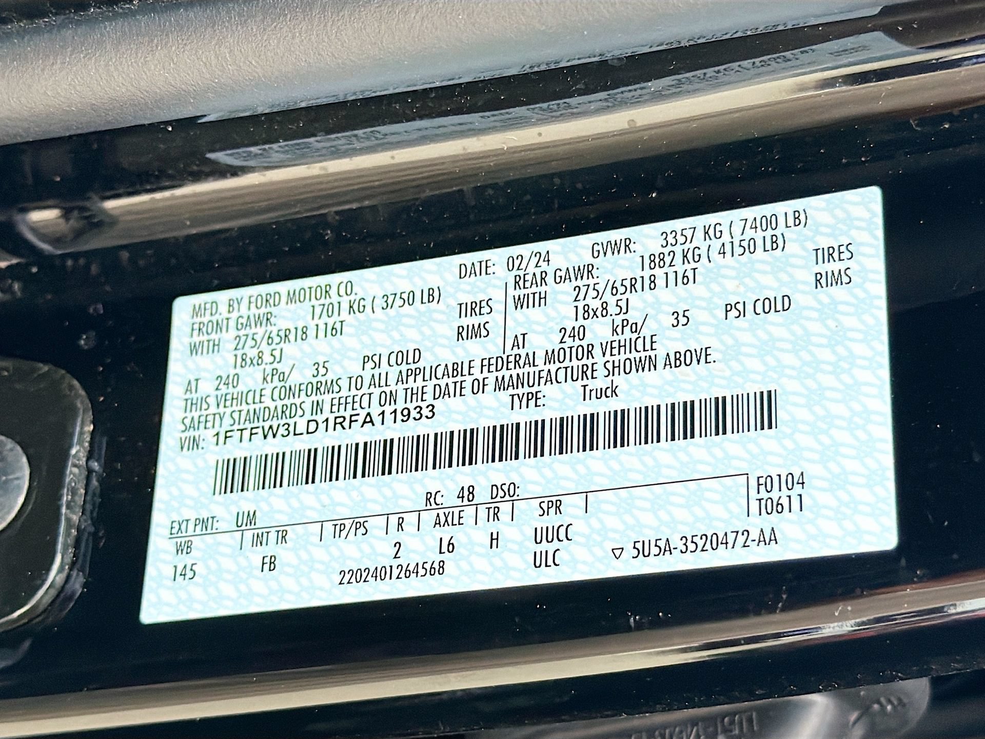 Certified 2024 Ford F150 XLT w/ Equipment Group 302A MID AWD/4WD image 37