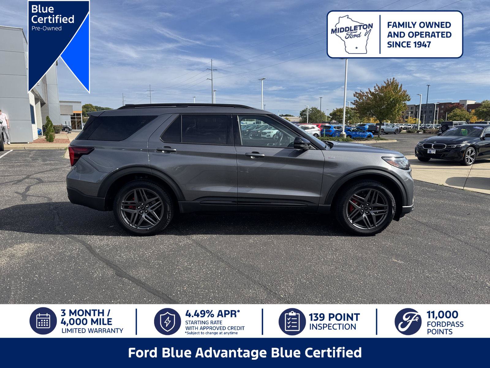 Certified 2025 Ford Explorer ST-Line w/ ST-Line Street Pack