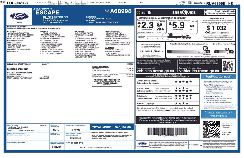 Certified 2024 Ford Escape SE image 6