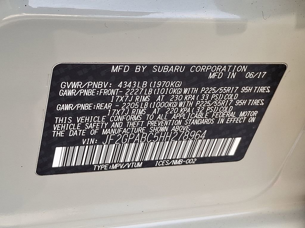 Used 2017 Subaru Crosstrek 2.0i Premium w/ Moonroof Package image 26