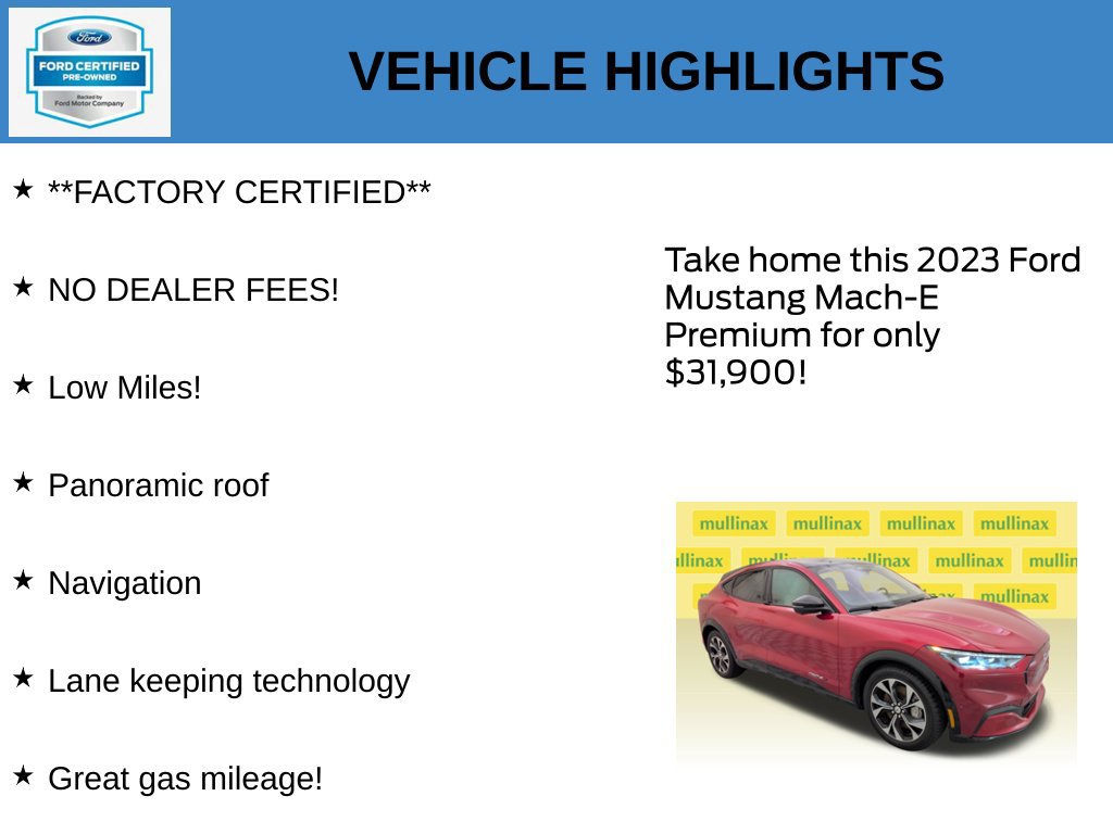 Certified 2023 Ford Mustang Mach-E Premium RWD image 11