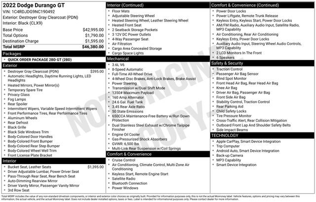 Used 2022 Dodge Durango GT image 35