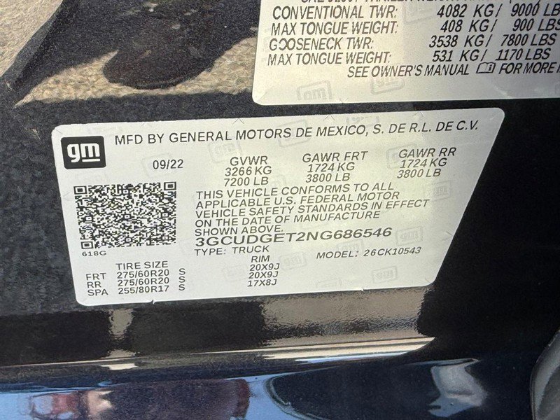 Used 2022 Chevrolet Silverado 1500 LTZ w/ Z71 Off-Road Package image 25