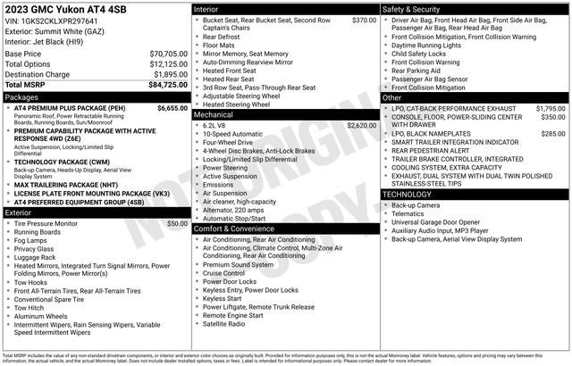 Used 2023 GMC Yukon AT4 w/ AT4 Premium Plus Package image 40