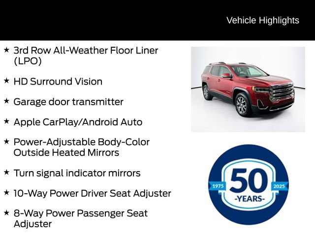 Used 2020 GMC Acadia SLT w/ Driver Alert Package II AWD/4WD image 31