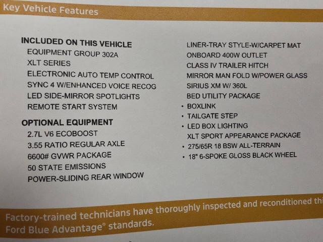Certified 2023 Ford F150 XLT w/ Equipment Group 302A High AWD/4WD image 23