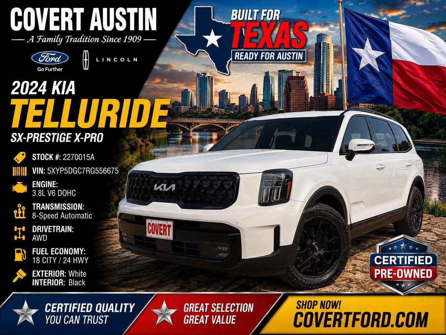 Used 2024 Kia Telluride SX Prestige X-Pro AWD/4WD image 1