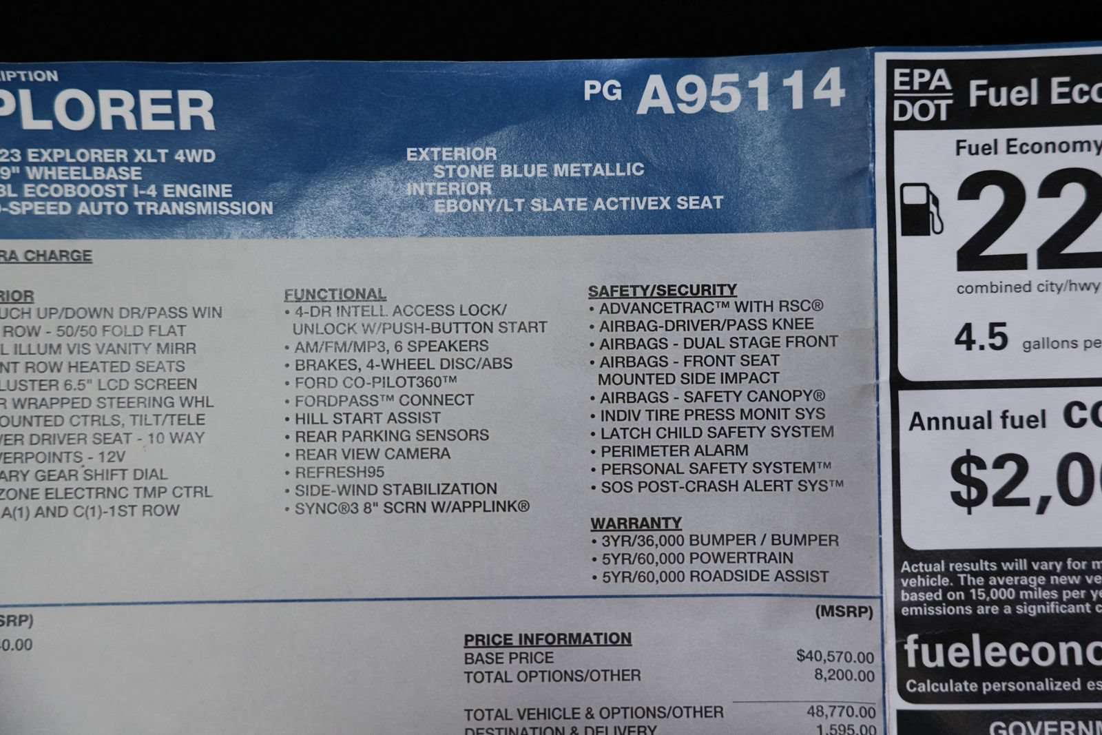 Certified 2023 Ford Explorer XLT w/ Equipment Group 202A AWD/4WD image 39