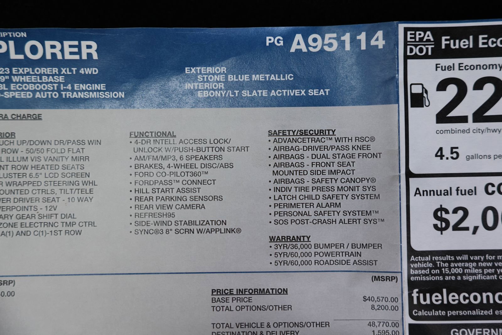 Certified 2023 Ford Explorer XLT w/ Equipment Group 202A AWD/4WD image 39