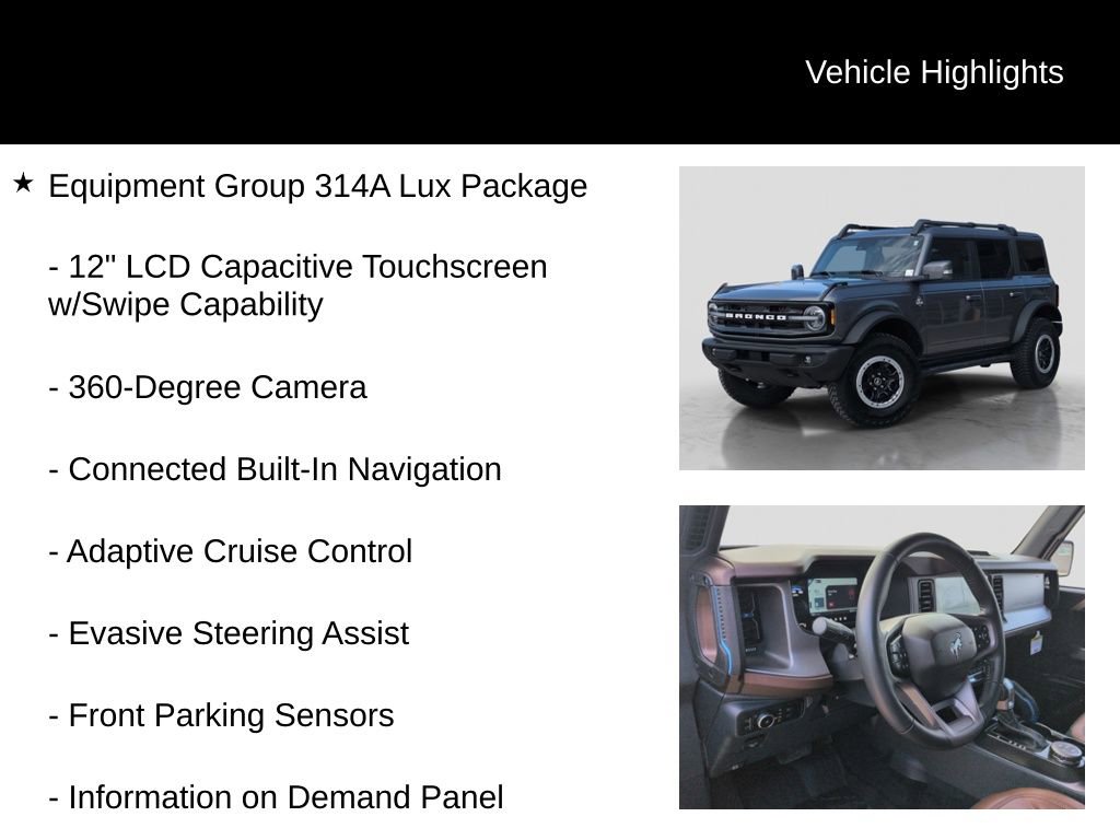 Certified 2023 Ford Bronco Outer Banks w/ Sasquatch Package image 6