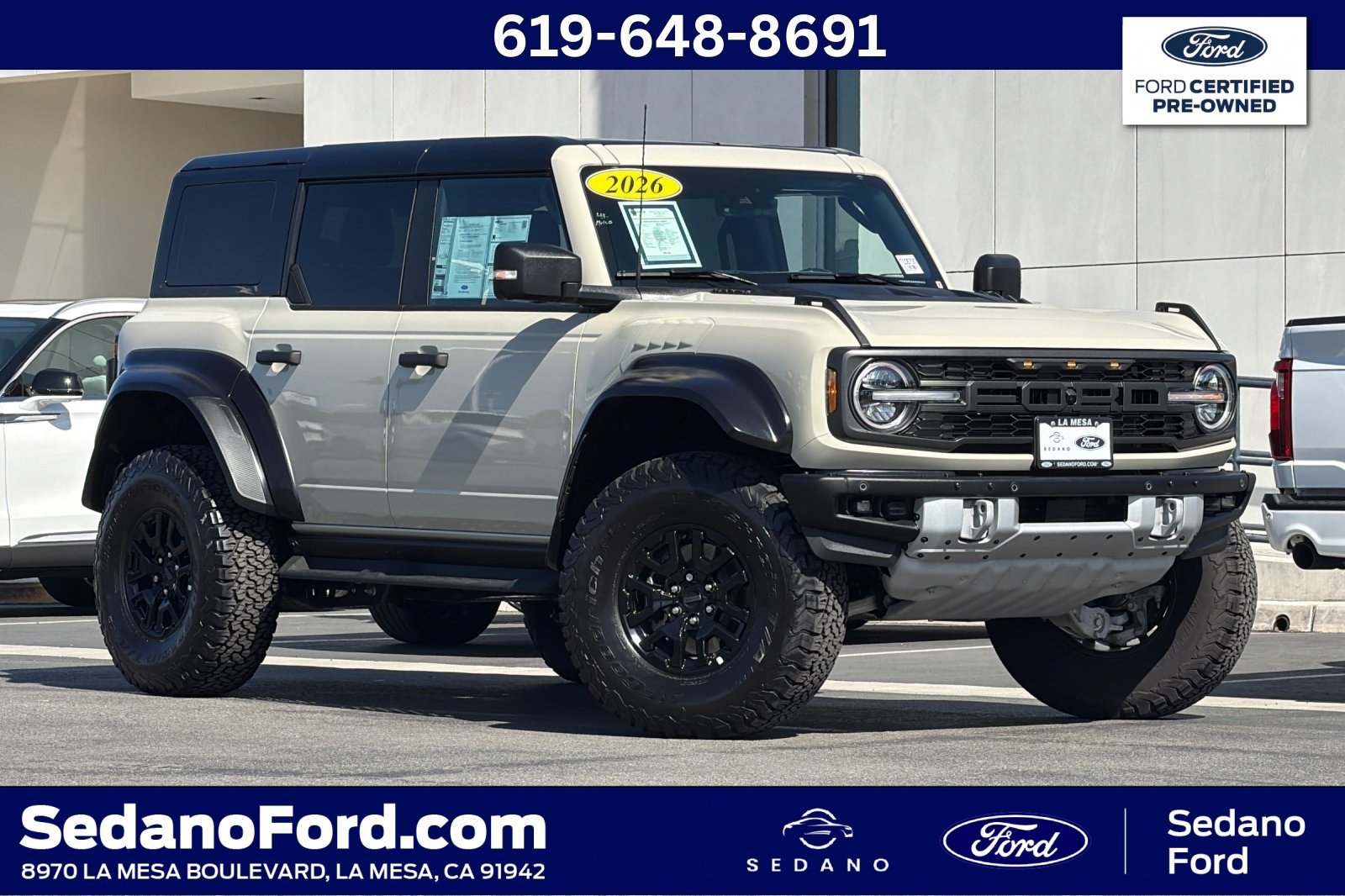 Certified 2026 Ford Bronco Raptor