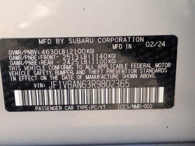 Used 2024 Subaru WRX Limited AWD/4WD image 37