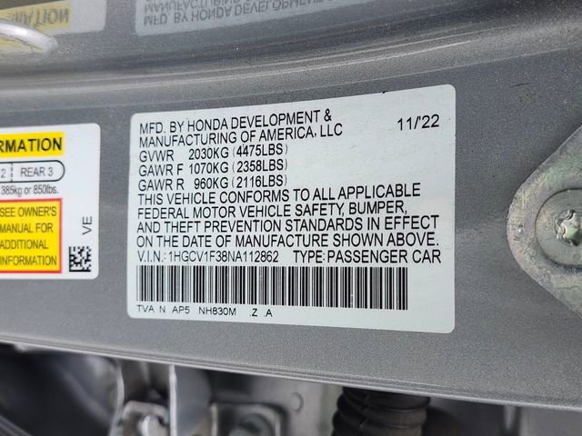 Used 2022 Honda Accord Sport image 33