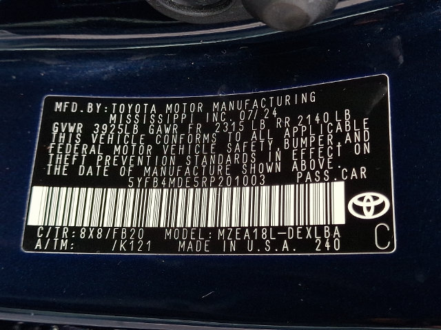 Used 2024 Toyota Corolla LE FWD image 26