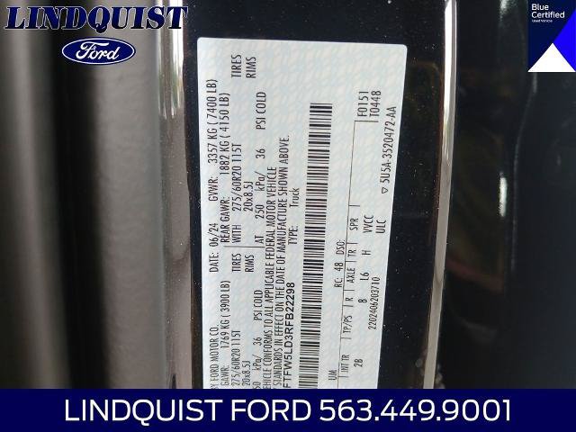 Certified 2024 Ford F150 Lariat w/ Equipment Group 502A High AWD/4WD image 22