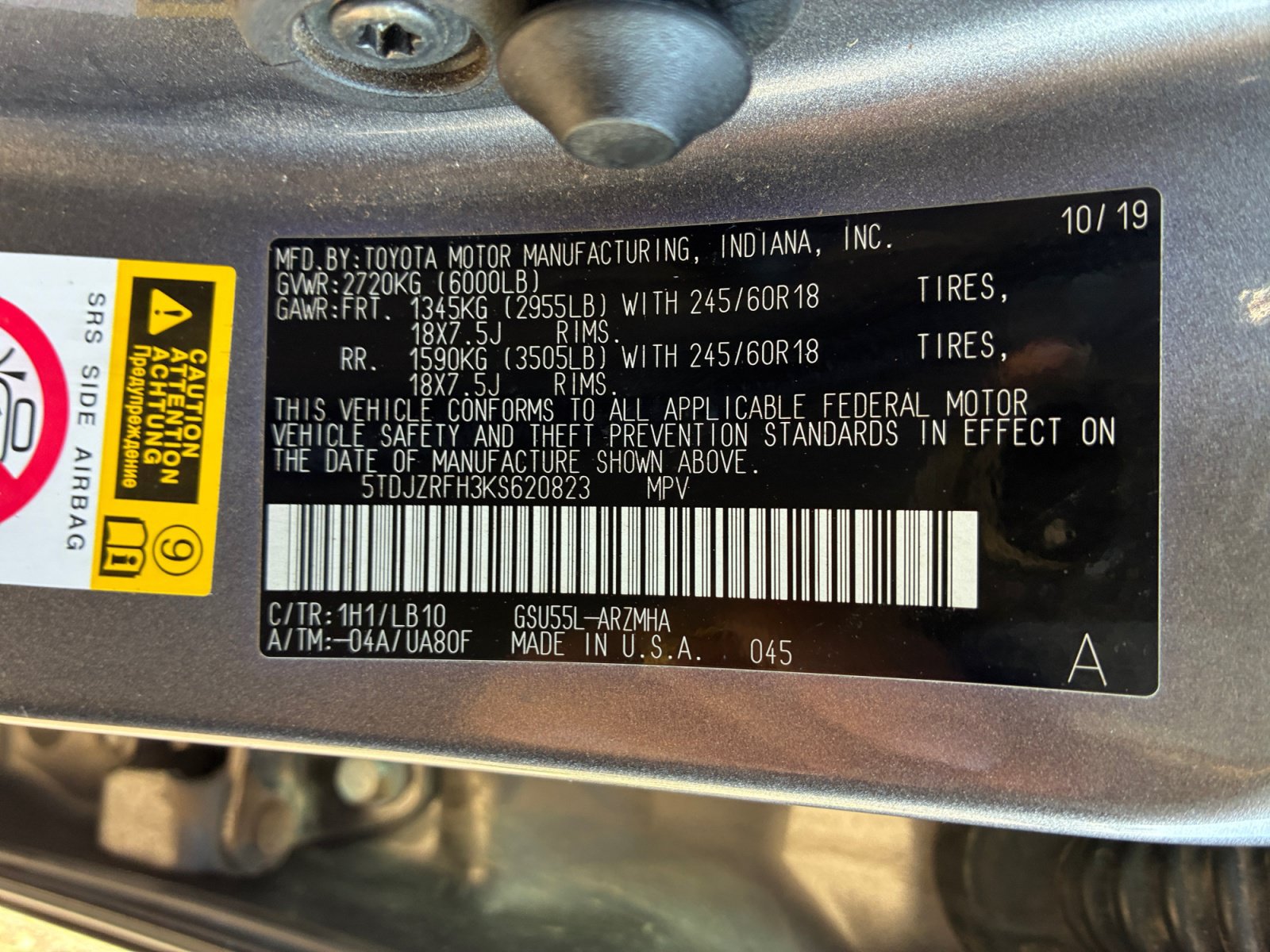 Used 2019 Toyota Highlander XLE AWD/4WD image 25