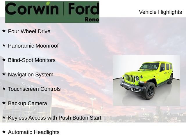 Used 2021 Jeep Wrangler Unlimited Sahara AWD/4WD image 8