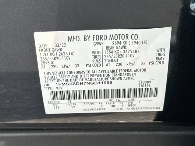 Certified 2022 Ford Explorer XLT w/ Equipment Group 202A AWD/4WD image 42