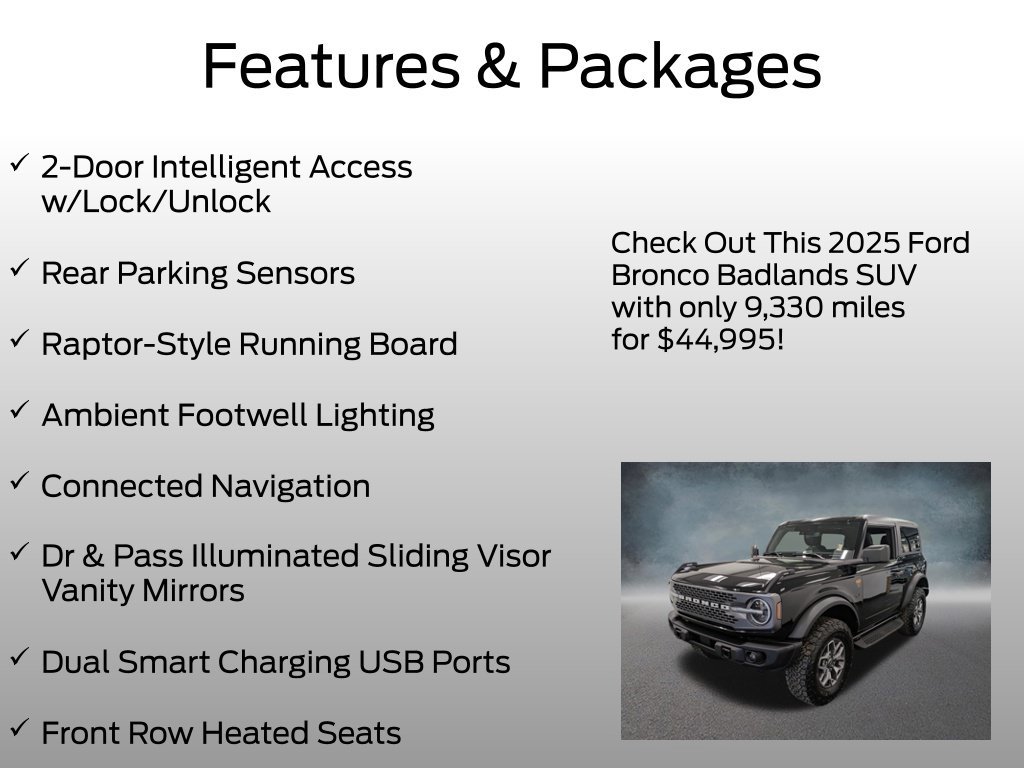Certified 2025 Ford Bronco Badlands AWD/4WD image 9