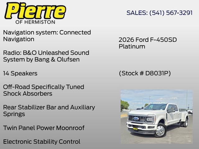 Certified 2026 Ford F450 Platinum w/ FX4 Off-Road Package AWD/4WD image 18