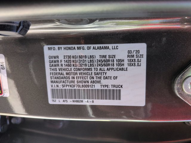 Used 2020 Honda Ridgeline RTL-E image 39