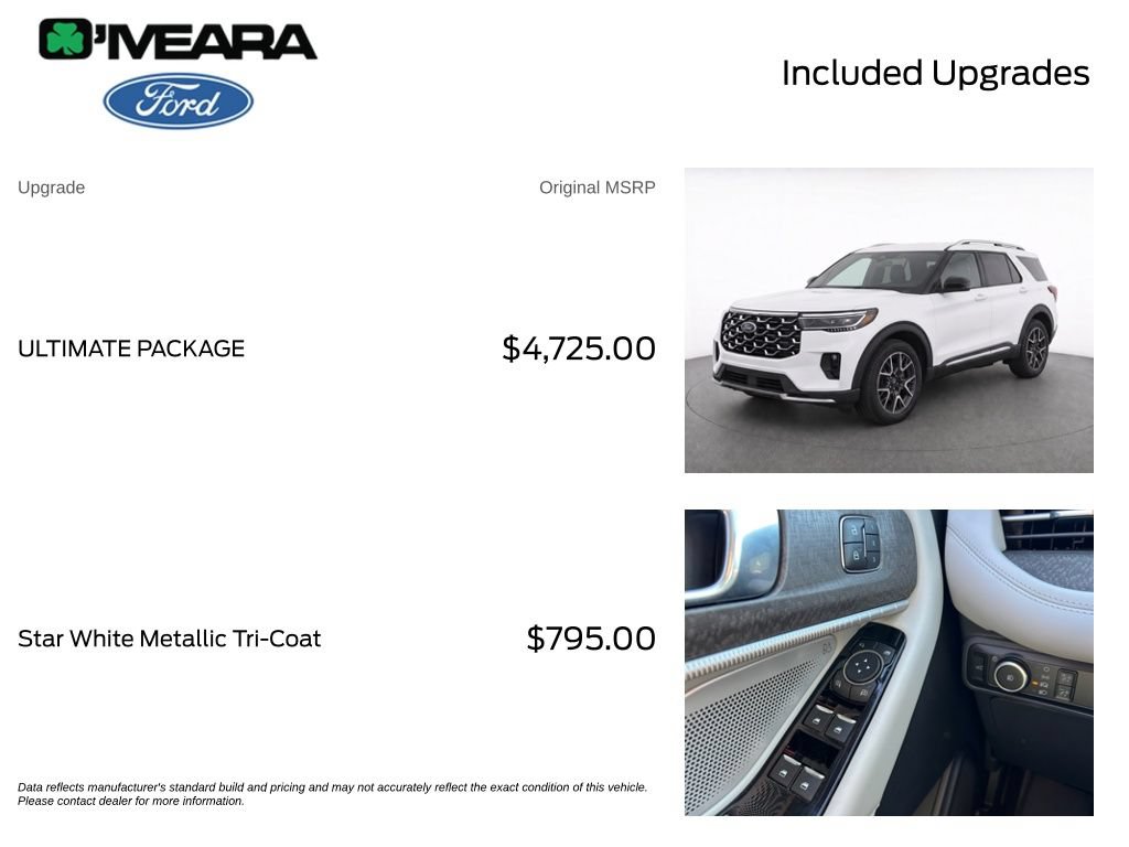 Certified 2025 Ford Explorer Platinum w/ Ultimate Package AWD/4WD image 4