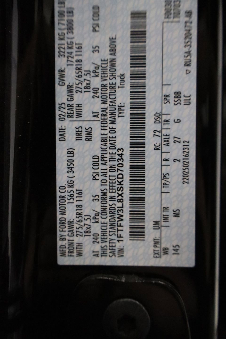 Certified 2025 Ford F150 XLT w/ Equipment Group 301A Standard image 29