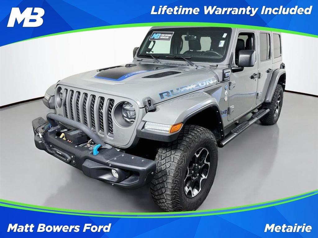 Used 2021 Jeep Wrangler Unlimited Rubicon 4xe w/ Steel Bumper Group