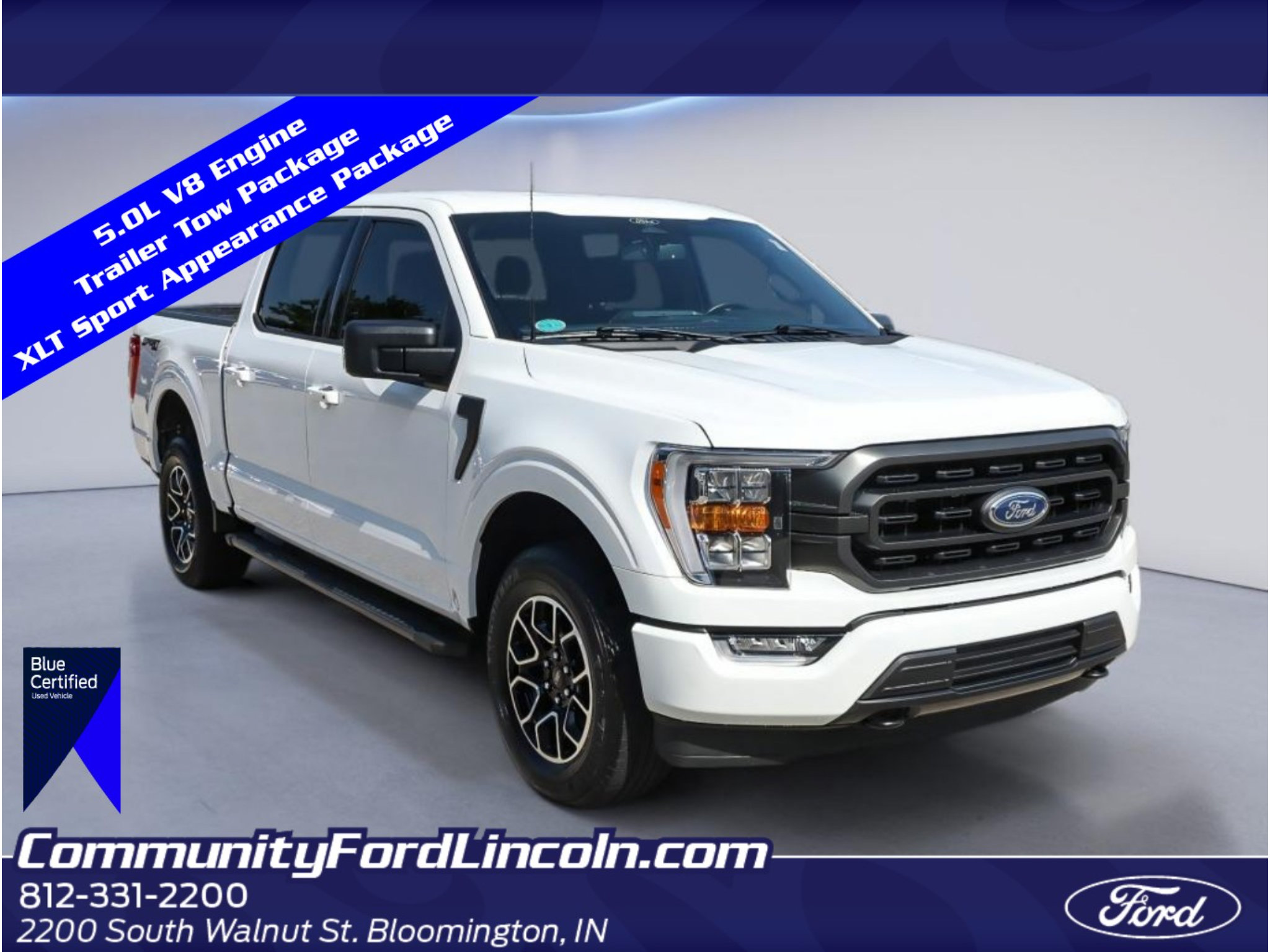 Certified 2022 Ford F150 XLT w/ Equipment Group 302A High AWD/4WD image 1