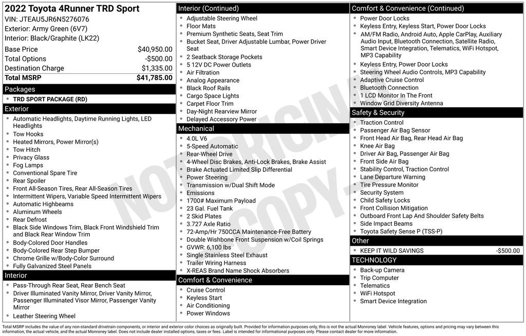 Used 2022 Toyota 4Runner TRD Sport image 7