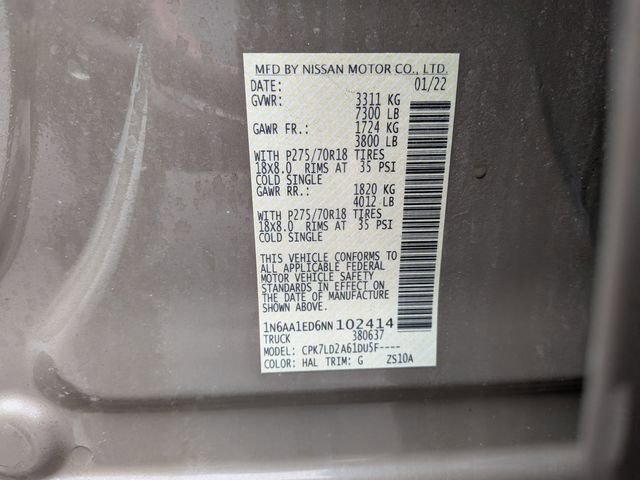 Used 2022 Nissan Titan PRO-4X w/ Pro-4x Convenience Package image 22