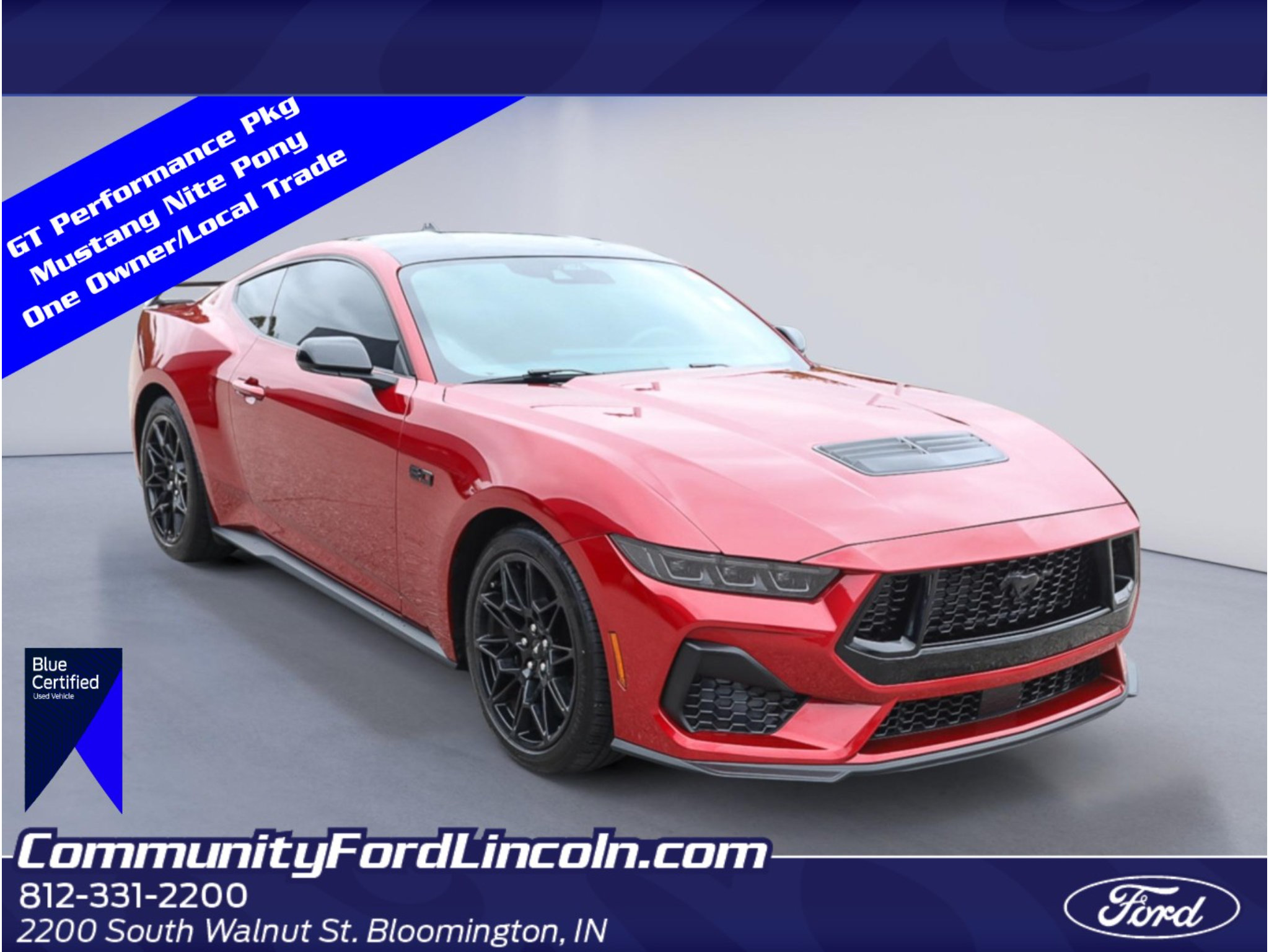 Certified 2024 Ford Mustang GT Premium w/ GT Performance Package