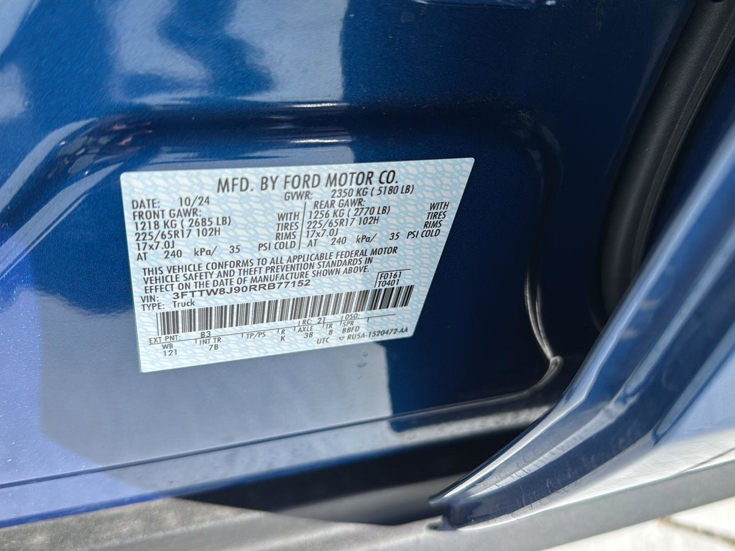 Certified 2024 Ford Maverick XLT w/ Equipment Group 300A Standard image 35