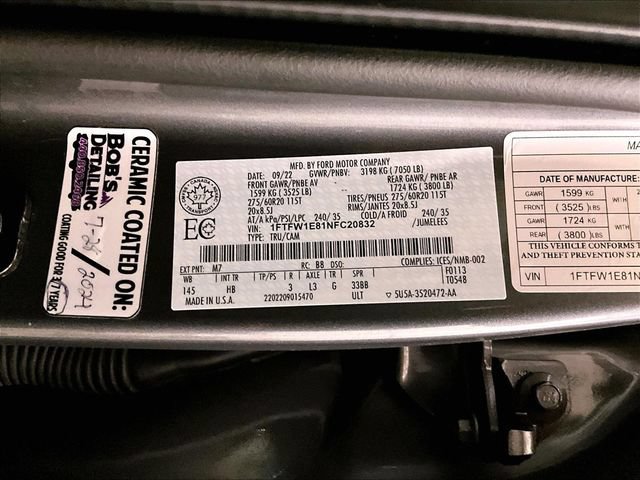 Certified 2022 Ford F150 Lariat w/ Equipment Group 502A High AWD/4WD image 33