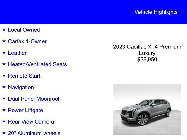 Used 2023 Cadillac XT4 Premium Luxury w/ Technology Package image 6