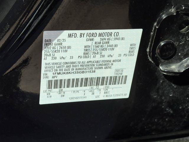 Certified 2025 Ford Explorer ST-Line AWD/4WD image 30