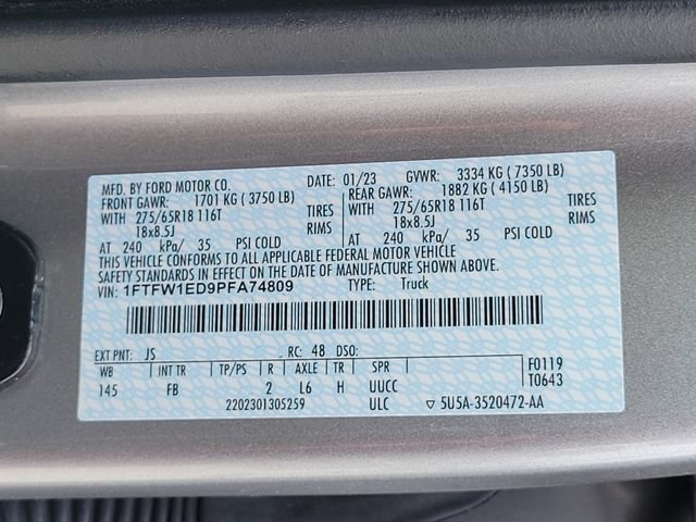 Certified 2023 Ford F150 XLT w/ Equipment Group 302A High AWD/4WD image 16