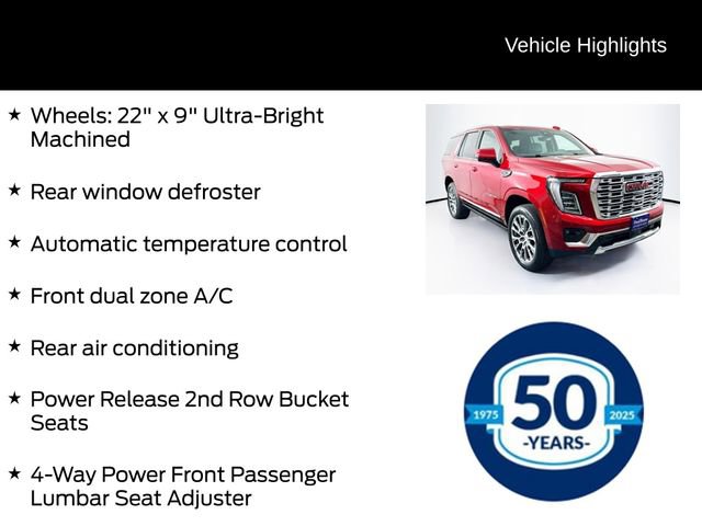 Used 2025 GMC Yukon Denali w/ Denali Reserve Package AWD/4WD image 21