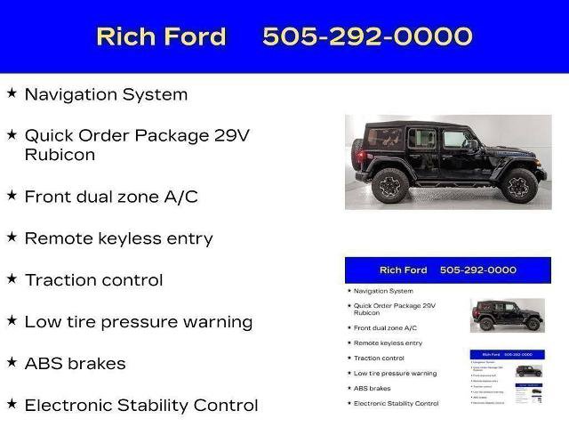 Used 2023 Jeep Wrangler Unlimited Rubicon 4xe AWD/4WD image 19