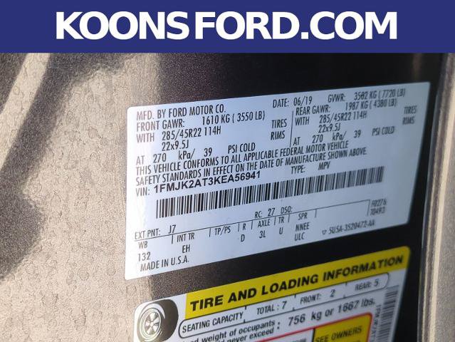 Certified 2019 Ford Expedition Max Limited w/ Equipment Group 303A AWD/4WD image 30