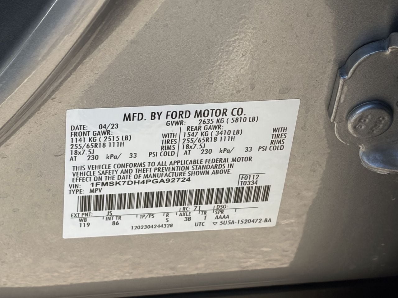 Certified 2023 Ford Explorer XLT RWD image 33