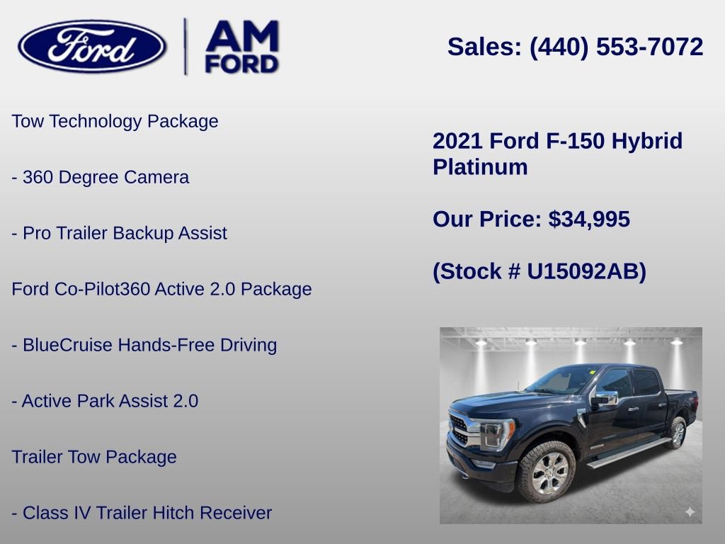 Certified 2021 Ford F150 Platinum w/ Equipment Group 701A High AWD/4WD image 6
