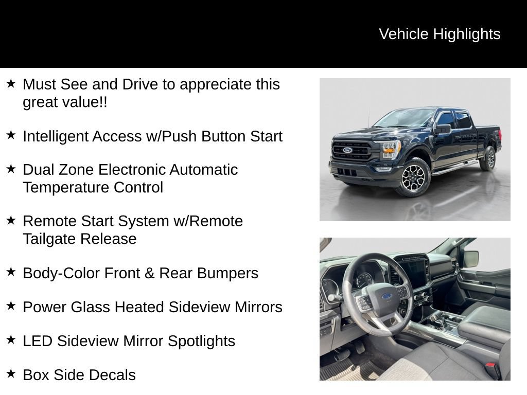 Certified 2022 Ford F150 XLT w/ Equipment Group 302A High AWD/4WD image 32